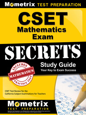 cover image of CSET Mathematics Exam Secrets Study Guide